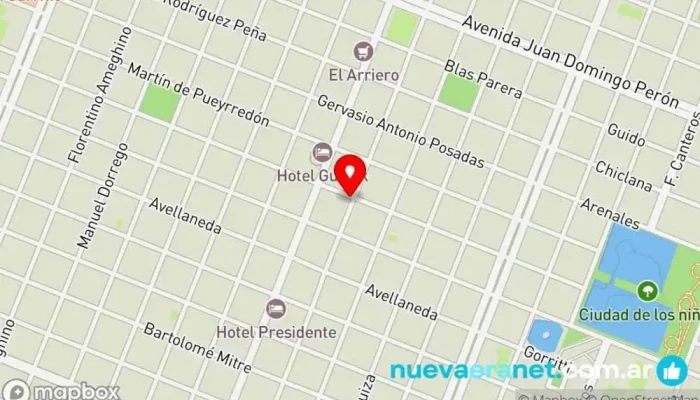 mapa de Funcional León S.A. Supermercado en Sáenz Peña