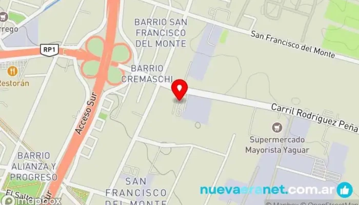 mapa de Gaby Pastelería Creativa - Desayunos, Pastelería, Café Restaurante de desayunos, Cafetería, Pastelería, Organizador de eventos en Godoy Cruz