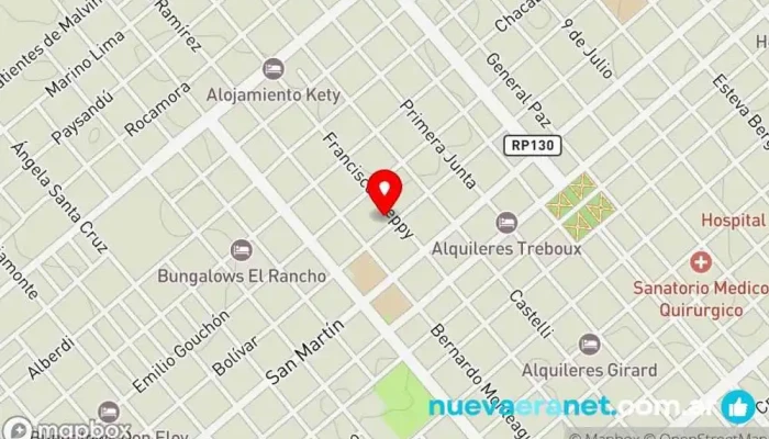 mapa de Galletas Élyseé Panadería mayorista en Colón
