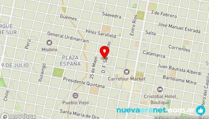 mapa de Galletiteria Tienda de galletas en Concordia