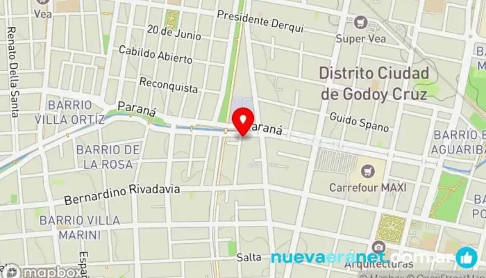 mapa de GAMBINO PANADERÍA Panadería en Godoy Cruz