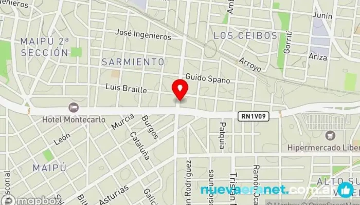 mapa de Ganados SRL Rancho ganadero en Córdoba
