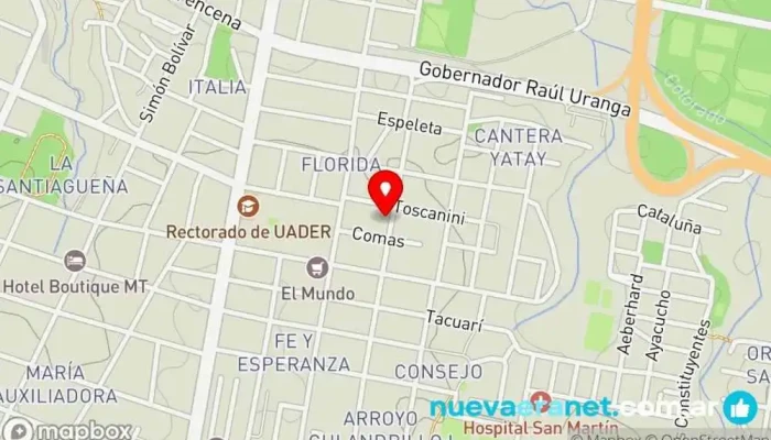 mapa de Gelata Cafetería, Tienda de cestas de regalo, Pastelería en Paraná