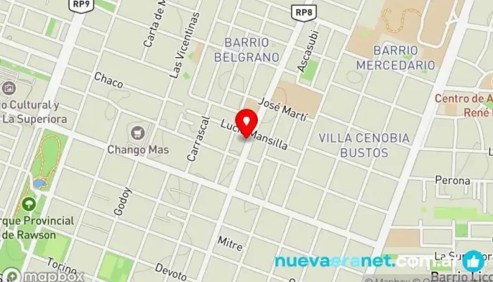mapa de Gelcha Panaderia Panadería en Villa Krause