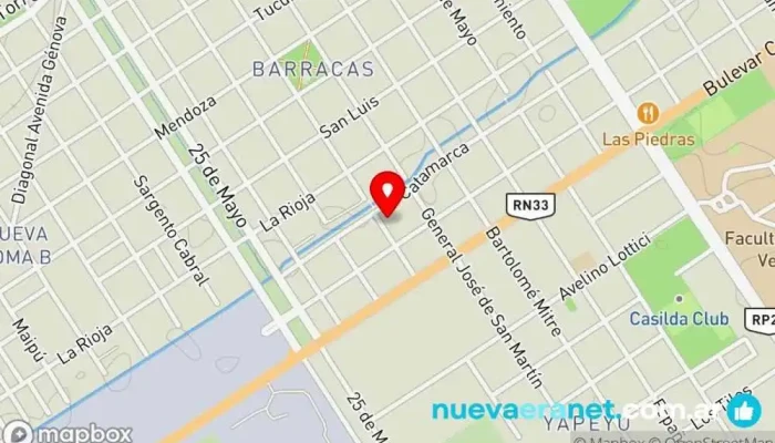 mapa de Ginno -pan y pizza- Panadería en Casilda
