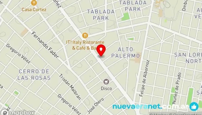 mapa de Gloria Panadería, Cafetería, Pastelería en CFR