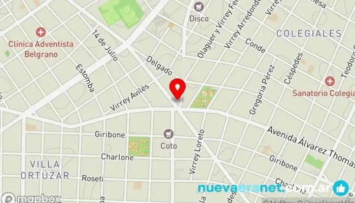 mapa de Gorrión Elcano Panadería, Cafetería en Cdad. Autónoma de Buenos Aires
