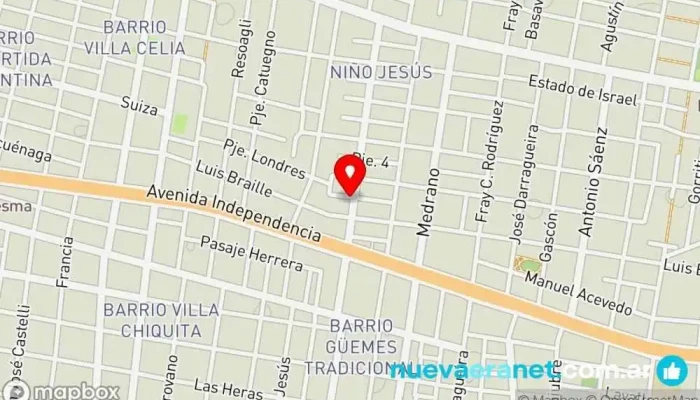 mapa de Graciela Raquel Bravo Pastelería en Corrientes