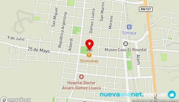 mapa de Gramajo hermanos Casa rural en Simoca