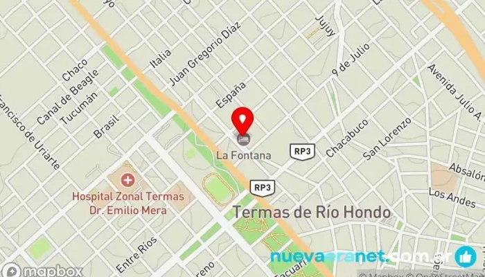 mapa de Gran Hotel Habana - Hotel En Rio Hondo Hotel en Termas de Río Hondo