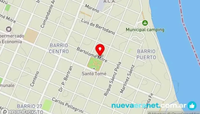 mapa de Grido helado Heladería en Santo Tomé