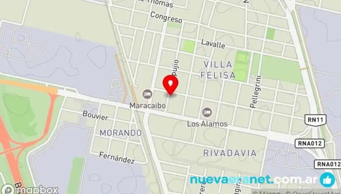 mapa de Hecho en Familia Panadería en San Lorenzo