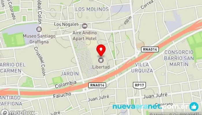 mapa de Hiper Libertad Hipermercado en San Juan