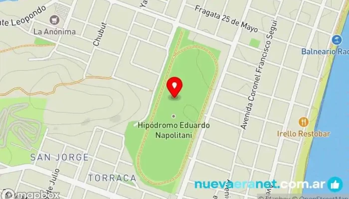 mapa de Hipodromo Rada Tilly (Jockey Club Comodoro Rivadavia ) Oficinas de empresa en Rada Tilly