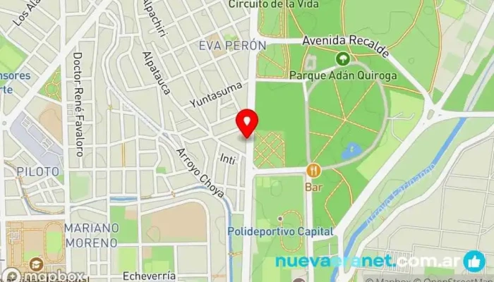 mapa de Hlia PANIFICADORA Panadería en San Fernando del Valle de Catamarca