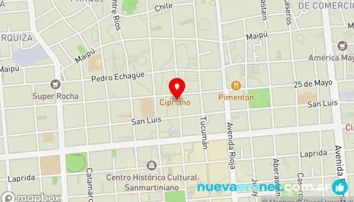mapa de Hoffmann Instrumentos Musicales San Juan Tienda de instrumentos musicales en San Juan