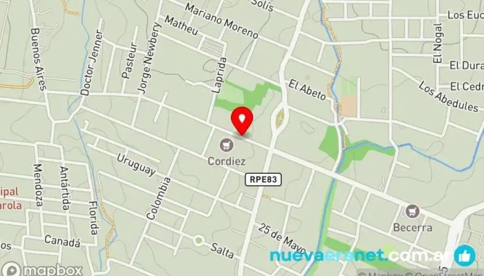 mapa de Holding Fortuna Servicio de inversiones, Casa de subastas, Empresa constructora, Interiorista, Paisajista, Agencia de marketing, Agencia inmobiliaria en Villa Gral. Belgrano