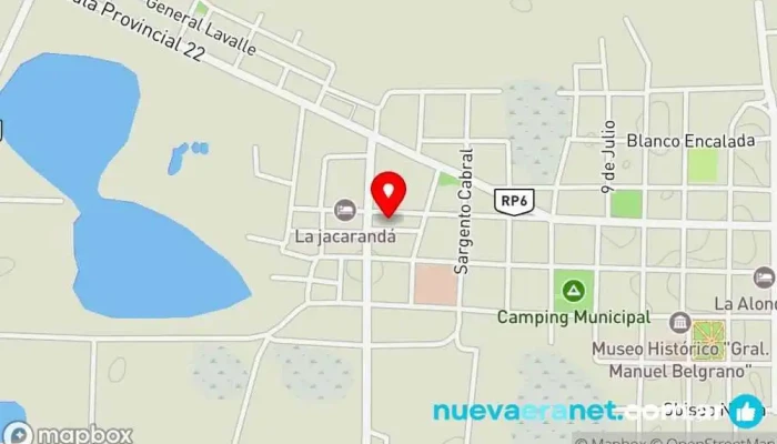 mapa de Hospedaje 