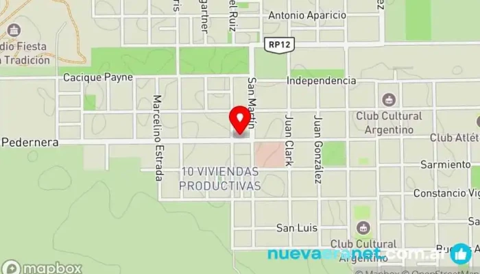 mapa de Hospedaje El Triunfo Hotel en Buena Esperanza