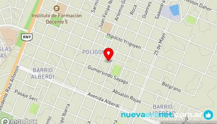 mapa de Hospedaje Loreto  en Villa San Martin