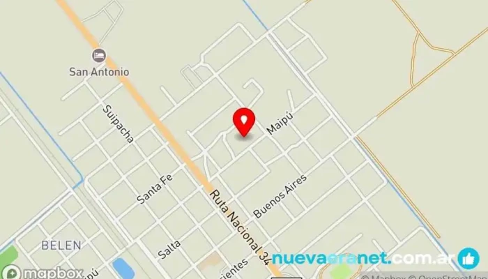 mapa de Hospedaje  en Col. Dora