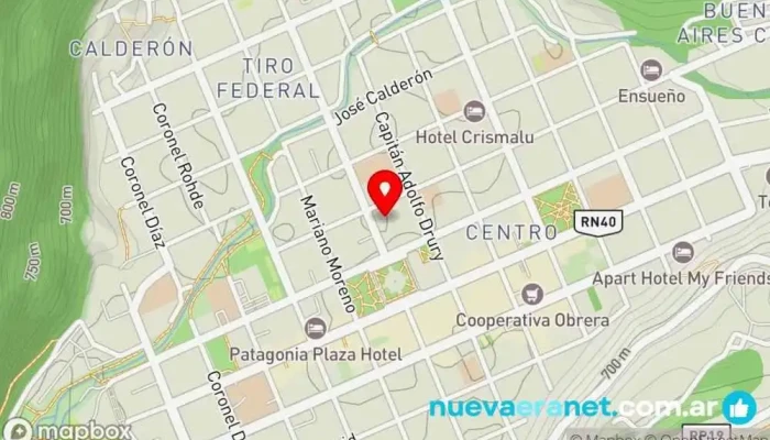 mapa de Hostería Las Lucarnas Hotel en San Martín de los Andes