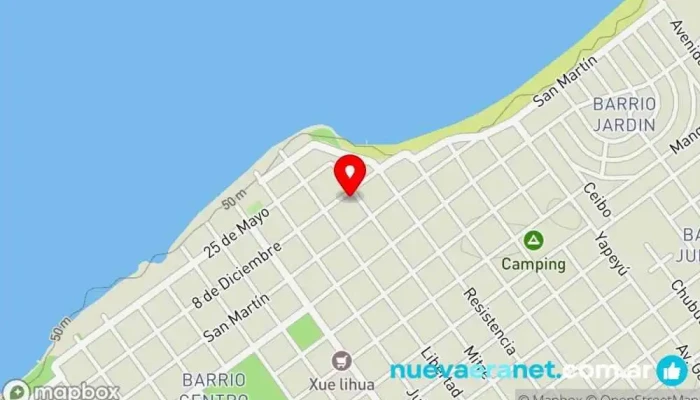 mapa de Hostería Niemanu Hotel, Albergue en Paso de la Patria