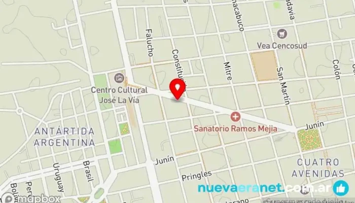 mapa de Hotel Aiello Hotel en San Luis