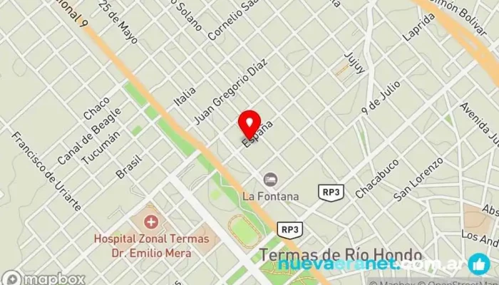 mapa de Hotel Alemar Hotel, Alojamiento en Las