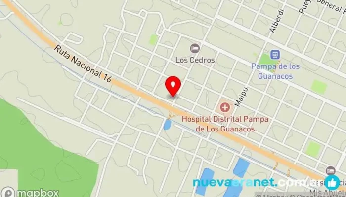 mapa de Hotel el triunfo Hotel en Pampa de los Guanacos