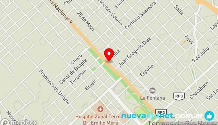 mapa de Hotel Florencia Hotel en Termas de Río Hondo