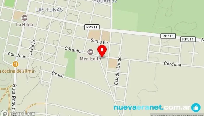 mapa de Hotel Francisquito De Alida Vega Hotel en Villa San Agustín