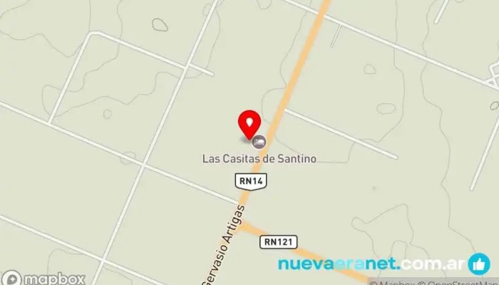 mapa de Hotel Santino - Restobar Hotel en Santo Tomé