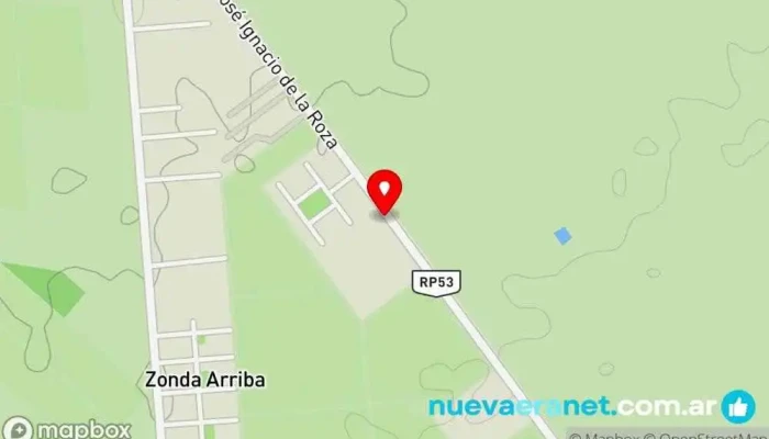 mapa de Huellas DEL RIO Residencia en Zonda