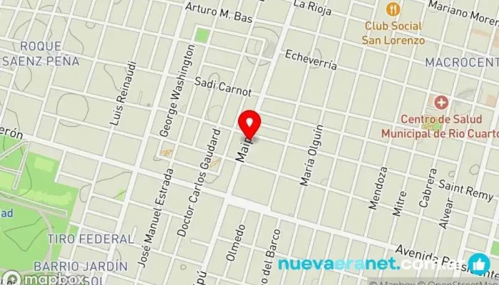 mapa de Il Nonno Panadería Artesanal Panadería en Río Cuarto
