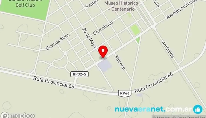 mapa de Industrias Lácteas El Rosquinense S.A. Fábrica, Tienda de productos lácteos en Cañada Rosquín
