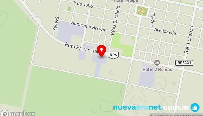 mapa de Industrias Montecor SRL Fábrica de maquinaria agrícola en Monte Buey