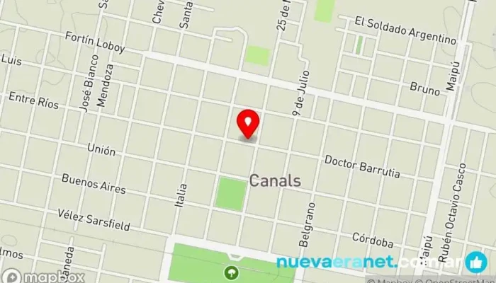 mapa de Inmobiliaria Cavanagh Oficinas de empresa en Canals