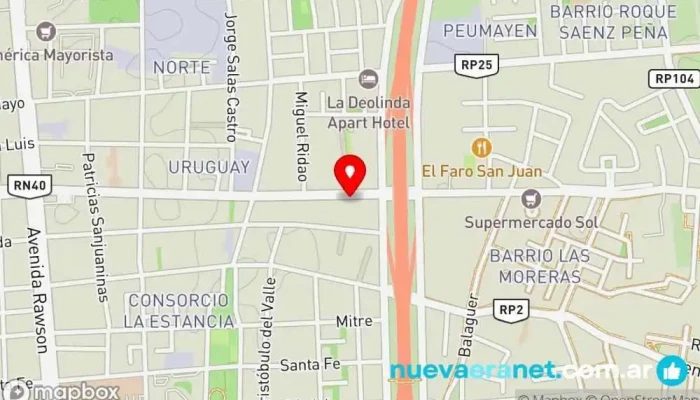 mapa de Inmobiliaria Santa Lucia Agentes inmobiliarios en Santa Lucía