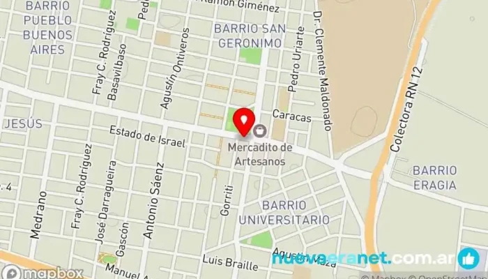 mapa de Insel S.R.L. Tienda de electricidad en Corrientes