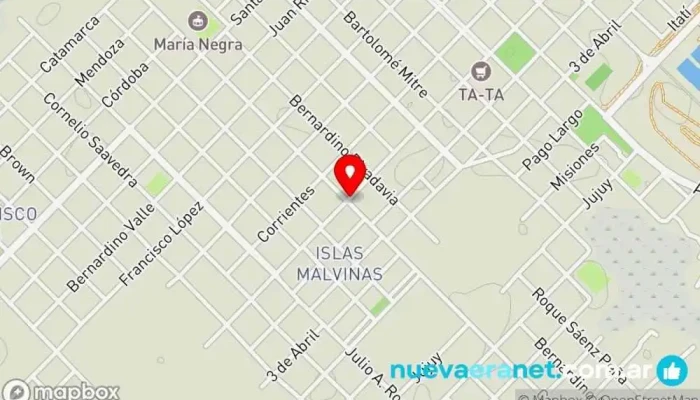 mapa de itu pan Panadería en Ituzaingó