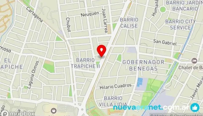 mapa de Jebbs Panadería en Godoy Cruz