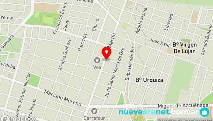 mapa de Jebbs Panadería en Luján de Cuyo