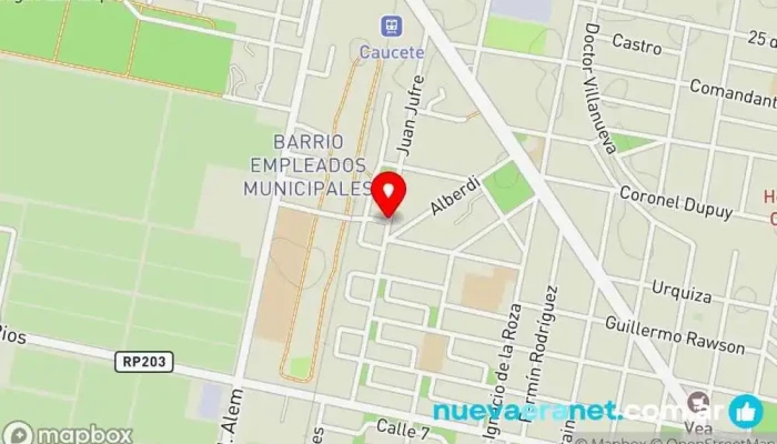 mapa de Juan jufre 13 años Pensión en Caucete