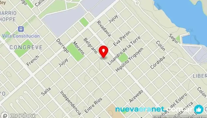 mapa de Julieta Liaudat Artesanias Pastelería, Tienda de golosinas, Tienda de galletas, Tienda de artesanías, Tienda de postres, Tienda de alimentación, Tienda de tartas en Villa Constitución