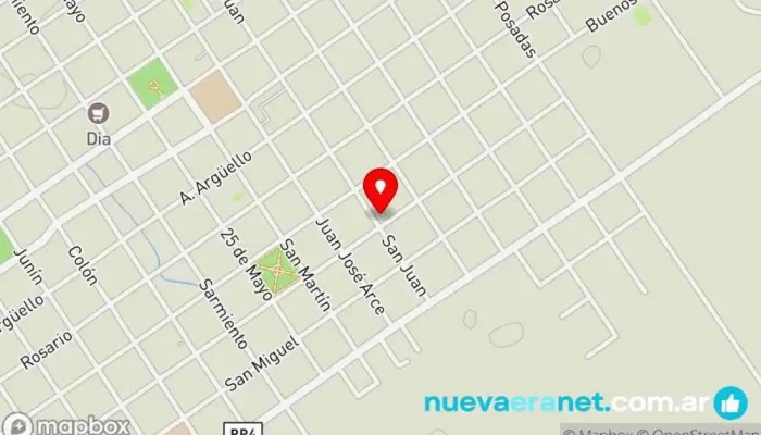 mapa de Karina Panadería en San Luis del Palmar