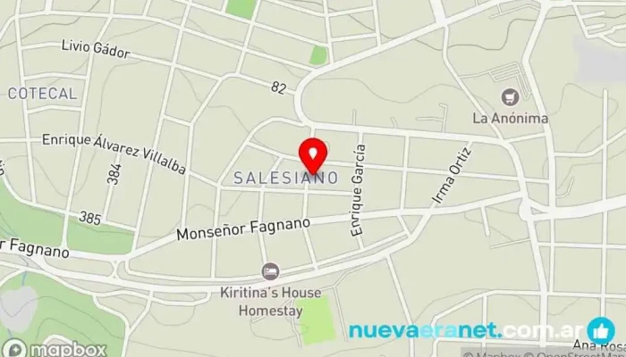 mapa de Kiosco El Salesiano Tienda de alimentación en El Calafate