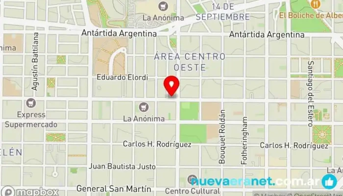 mapa de La Americana Panadería en Neuquén