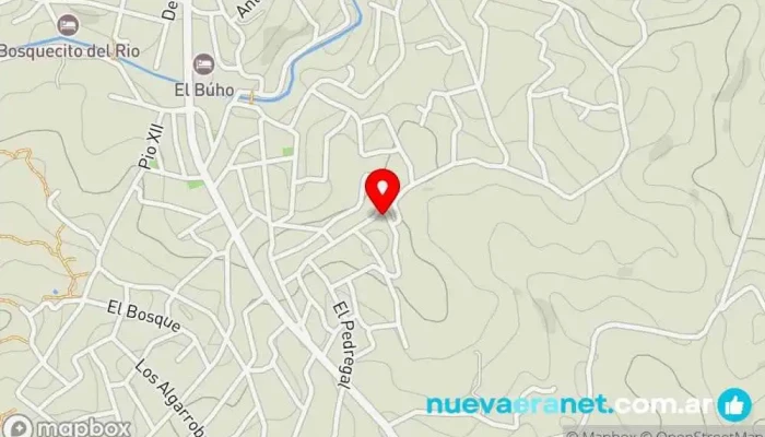 mapa de La Apapachita Casa rural en Agua de Oro