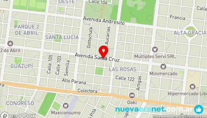 mapa de La Artesana Repostería Artesanal Pastelería en Posadas